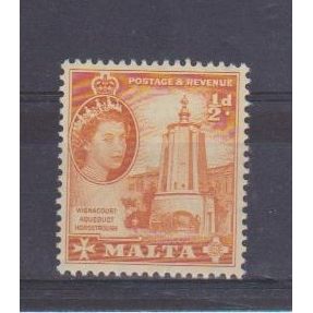 Malta.SG267 1/2d Wignacourt Aqueduct Horse Trough.Mounted Mint.Oct16