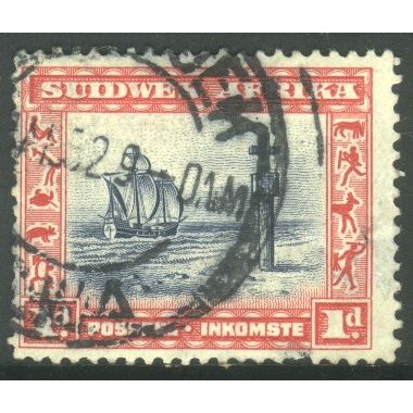 South West Africa 1931 - SG74 - 1d blue/red - Cape Cross - used