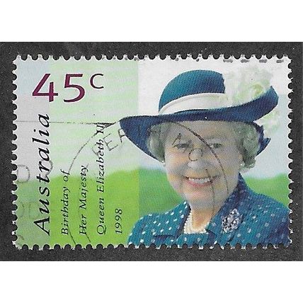 AUS 1998 45c 'QUEENS BIRTHDAY' FINE USED (EBID68-280)