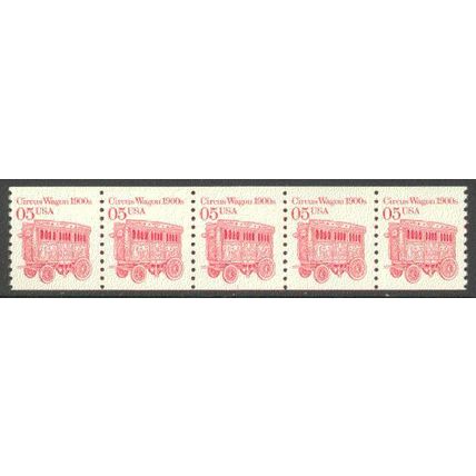 2452 5c Circus Wagon Very Fine MNH Dry Gum PNC 1/5 P0843
