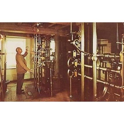 Wiltshire Crofton Beam Engines Factory Worker Labourer Controls Wilts Postcard