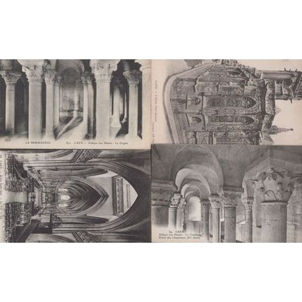 Caen Eglise Church Saint Jean Abbaye Aux Dames 4x French Postcard