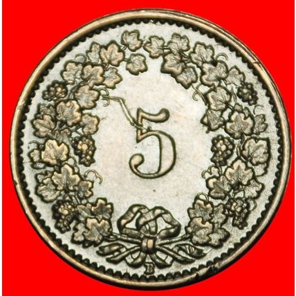 Ⰶ LIBERTY (1879-2024): SWITZERLAND★5 RAPPEN 1934B! DIES 1+A★LOW START★NO RESERVE