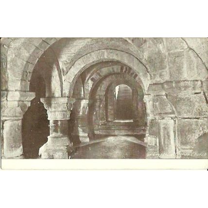 Yorkshire LASTINGHAM Church Crypt Postcard (North & East Riding Series)