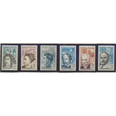 France Stamps Scott #B359 To B364, Mint Lightly Hinged