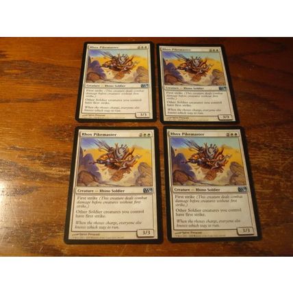 Magic The Gathering, MTG, 4-Cards, 1993-2009, RHOX PIKEMASTER, nm