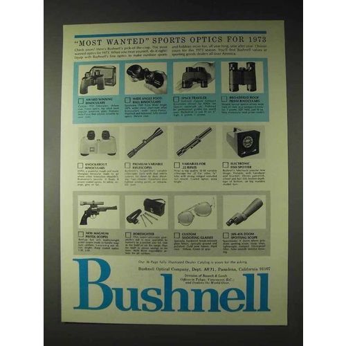 1973 Bushnell Sports Optics Ad - Most Wanted