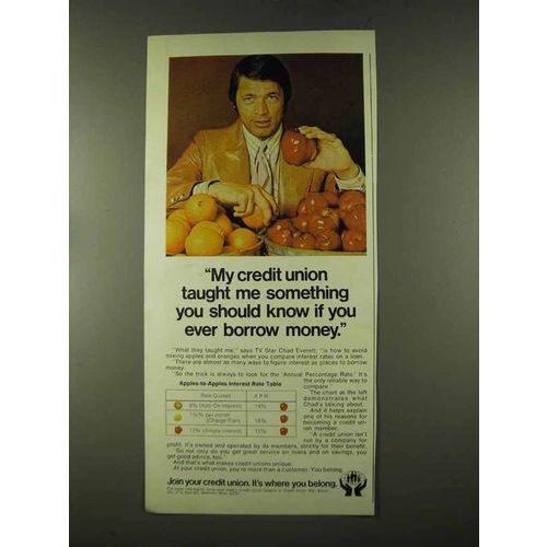 1973 Credit Union Ad - Chad Everett