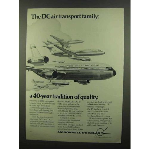 1974 McDonnell Douglas DC-10 Jetliner Ad, Air Transport