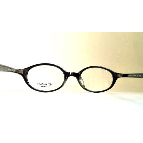 New Kio Yamato Eyeglasses Black Horn Rim Cateye 45-19 Silver Japan Glasses Women
