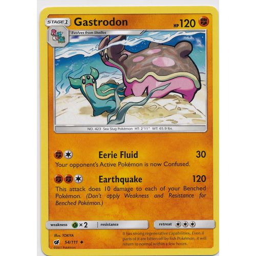 Pokemon Sun & Moon Crimson Invasion 54/111 Gastrodon