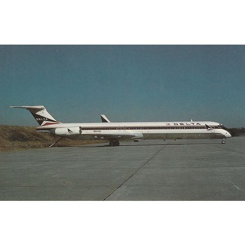 Delta McDonnell Douglas MD88 DC9 88 Civil Aviation Postcard (A13048)