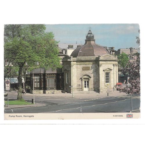 PUMP ROOM, HARROGATE, YORKSHIRE vintage used postcard by Dennis =