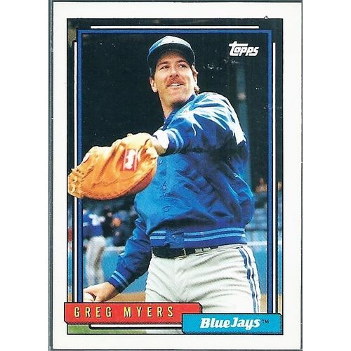 1992 Topps Toronto Blue Jays Greg Myers 203