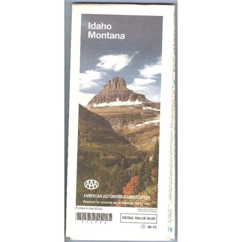 ID Idaho, Montana Road Map map_box1~7
