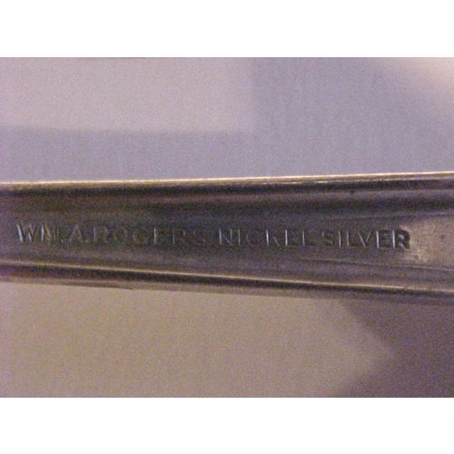 Silver Spoon WM Rogers Nickel Silver Teaspoon Scrolls 6"