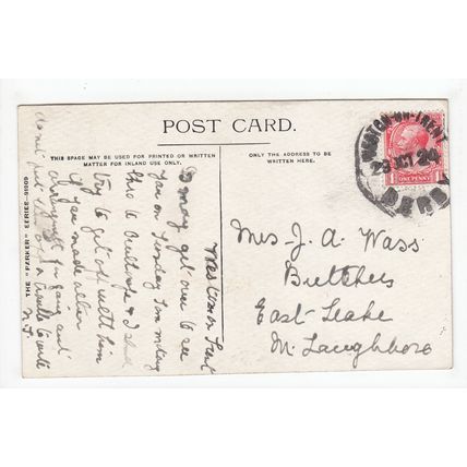 Rectory Farm Weston-on-Trent Postcard 1924 Derbyshire