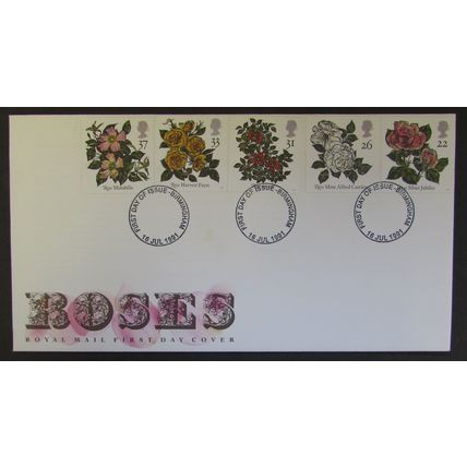 ROYAL MAIL - 9th WORLD CONGRESS OF ROSES, BELFAST FIRST DAY COVER 1991