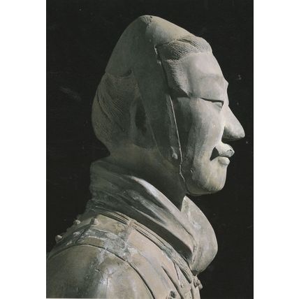 Chinese Qin Dynasty Military Cavalryman Terracotta Statue Postcard