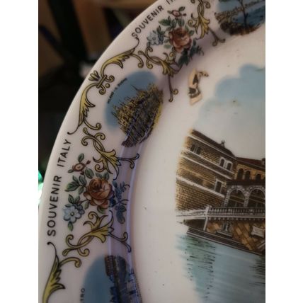 Venezia - Ponte Di Rialto Souvenir Plate Winterling Roslau Bavaria
