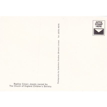 Replica Crown Jewels Postcard unused VGC