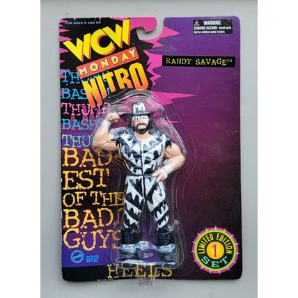 wwe wwf ljn wrestling superstars randy "macho man" savage wrestling figure