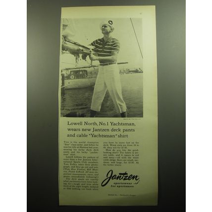 1958 Jantzen Fashion Advertisement - Lowell North No. 1 Yachtsman
