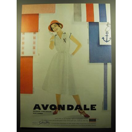 1958 Avondale Cottons Advertisement - fashion by Sailing Blues