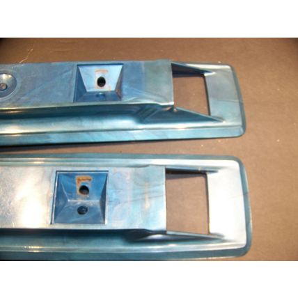 1966 67 68 Chrysler Dodge Plymouth 16 1/4" Blue Front Armrest Bases OEM 2589584