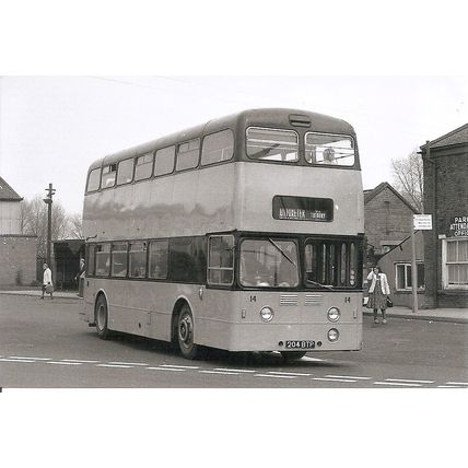 Black & White Photo of Stevensons of Uttoxeter - 204 BTP ex. Portsmouth Corpn.