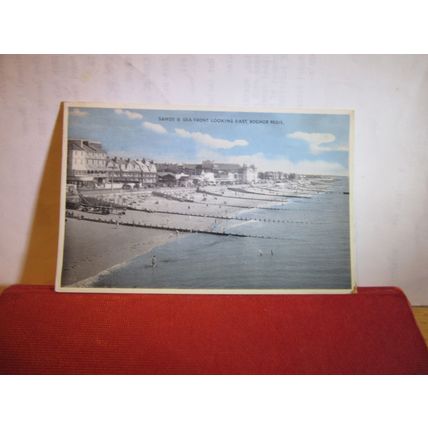 THE SANDS & SEA FRONT, BOGNOR-REGIS, SUSSEX used postcard by Dennis 1958 pm =