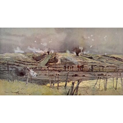 PEAT VALLEY 1915 François Flameng - Vouziers FRANCE WORLD WAR I PRINT