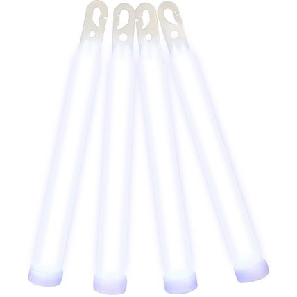 6 Inch Glow Sticks White