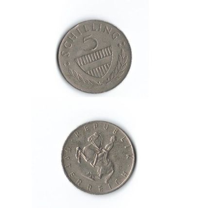Moneta Austria - 5 Schilling del 1969