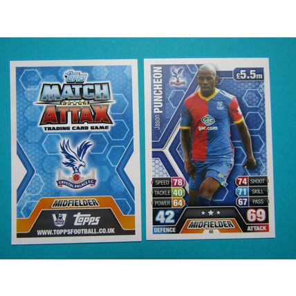 86. Jason Puncheon - Crystal Palace - Match Attax 2013/14 Football Card EF1