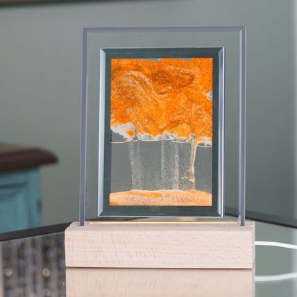 Moodscape Orange Sand Picture with USB Night Light 15.5 CM Home Decor