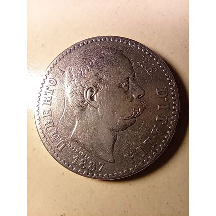 KINGDOM OF ITALY - 2 LIRE 1887