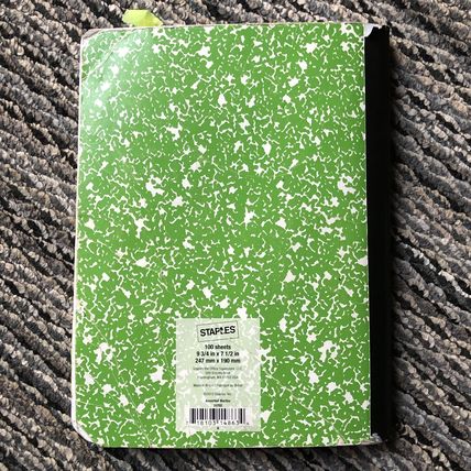 Original Writings By Piper Korff COMPOSITION NOTEBOOK School Work 2013
