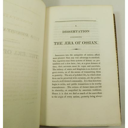 Poems Of Ossian Antique 1803 Georgian Leather Book Set - Macpherson