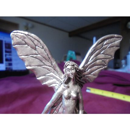 Large PEWTER FOREST FAIRY! Very Detailed! $27.00 Shipped!