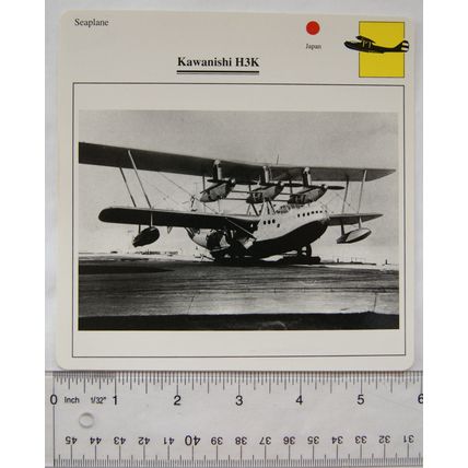 Kawanishi H3K - Japan - Seaplane - Collectors Club Card