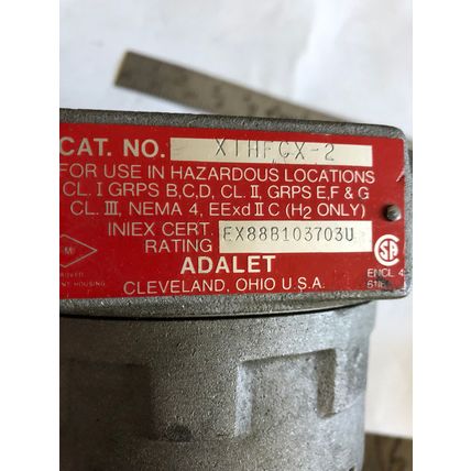 NEW ADALET XIHFCX-2,ADALET 600 XTHFCX-2 EXPLOSION PROOF INSTRUMENT ENCLOSURE,BN