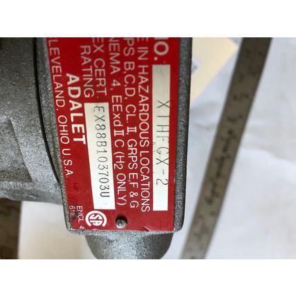 NEW ADALET XIHFCX-2,ADALET 600 XTHFCX-2 EXPLOSION PROOF INSTRUMENT ENCLOSURE,BN