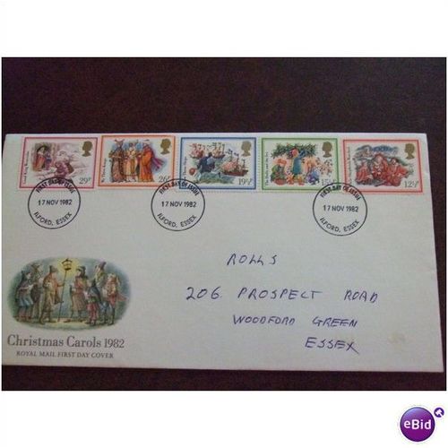 1982 GB Christmas Carols set of 5 fine used stamps kings holly ivy shepherds