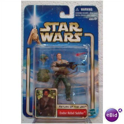 STAR WARS ' SAGA COLLECTION ' ENDOR REBEL SOLDIER figure (blue carded)