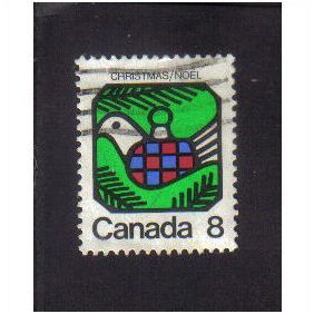 1973 canada christmas 8c f/u sg765