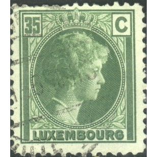 Luxembourg 1926 - SG248e - 35c green - Grand Duchess Charlotte - used