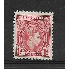 Nigeria.SG50 1d Carmine.Colour Unchecked.Mounted Mint.Apr19a