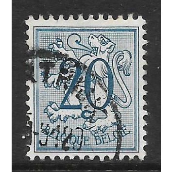 BELGIUM 1951 BELGIUM LION 20c BLUE SG 1333 FINE USED#