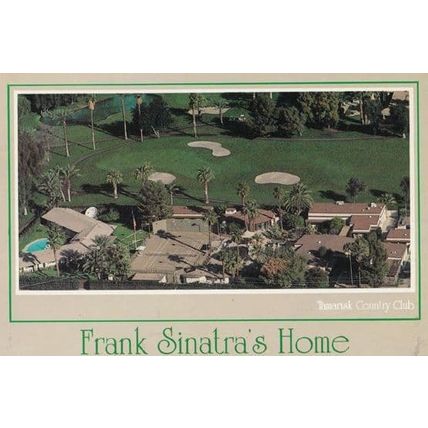 Frank Sinatras Palm Springs Home Sinatra Famous House Postcard
